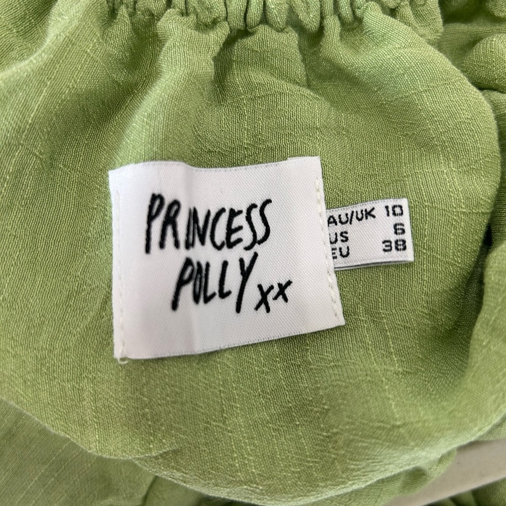 Princess Polly Light Green Sun Dress - Picture 4 of 7
